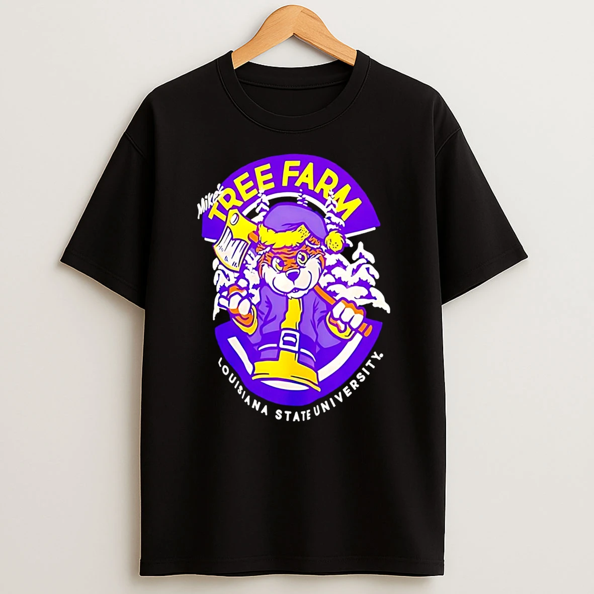 Lsu Tigers Tree Farm Christmas Mascot Shirts