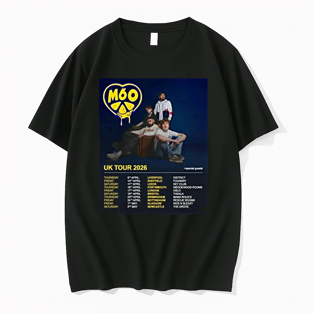 M60 Uk Tour 2026 Dates Shirts