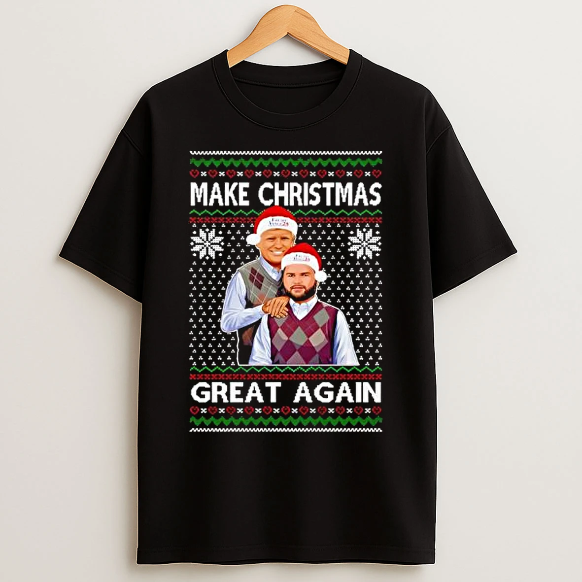 Maga Trump Vance Stepbrothers Make Christmas Xmas Great Again T Shirts