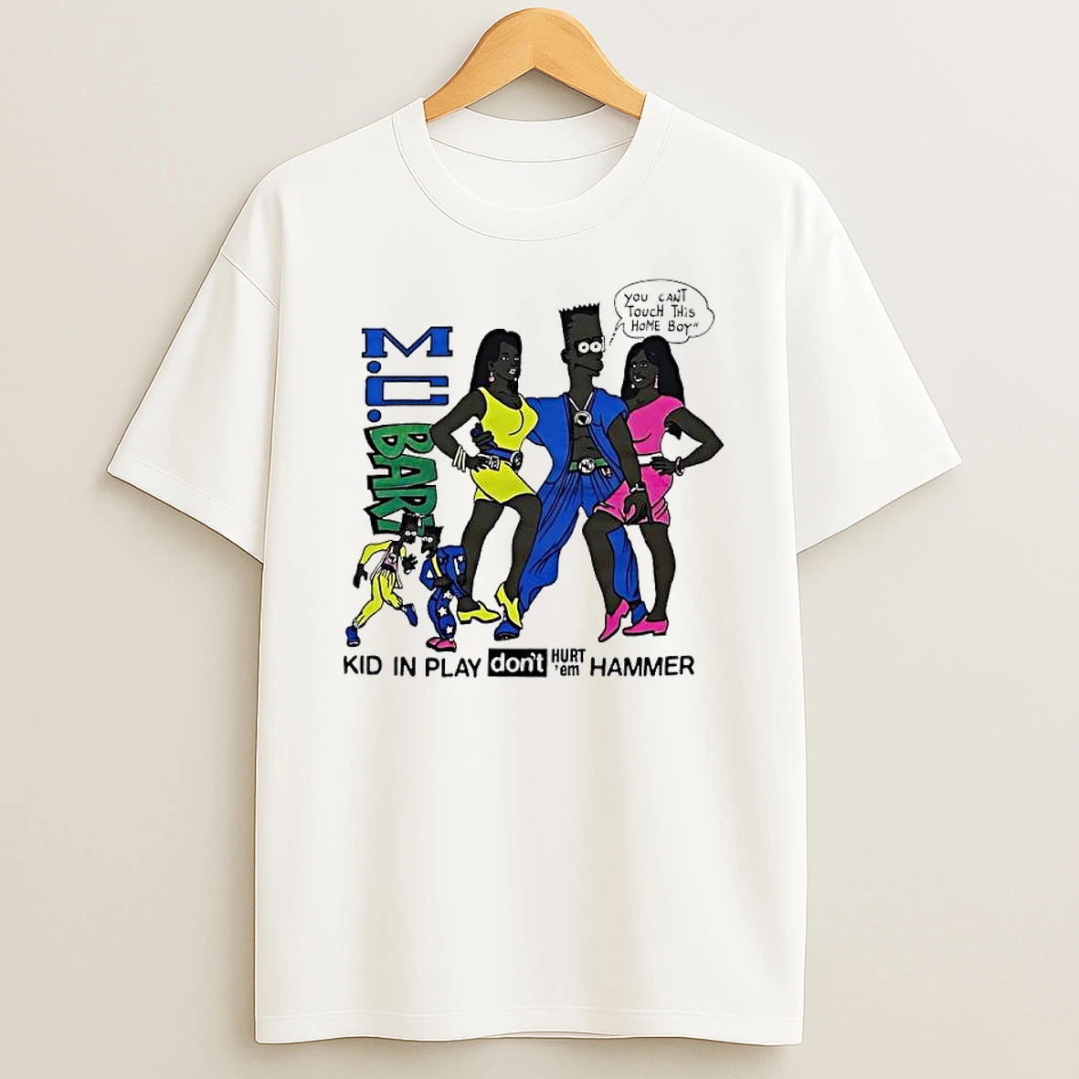 Mc Bart Simpson Kid In Play Dont Hurt Em Hammer Shirts
