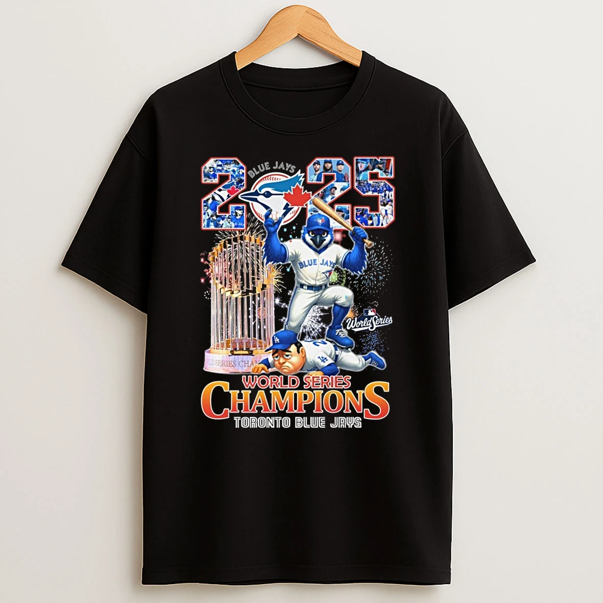 Mlb 2025 World Series Champions Toronto Blue Jays Vs La Dodgers Mascot Shirts