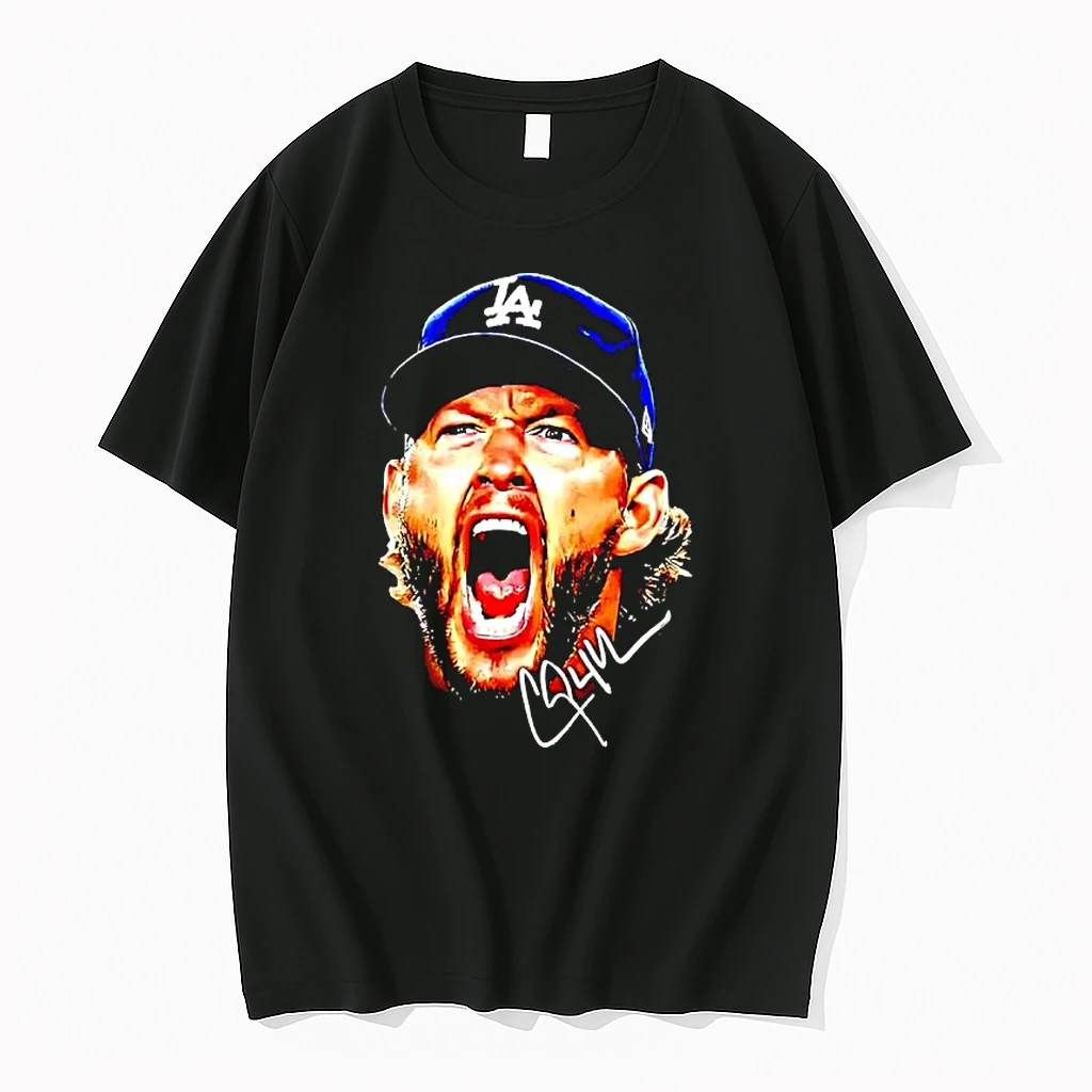 Mlb Clayton Kershaw Retirement Head Signature Shirts