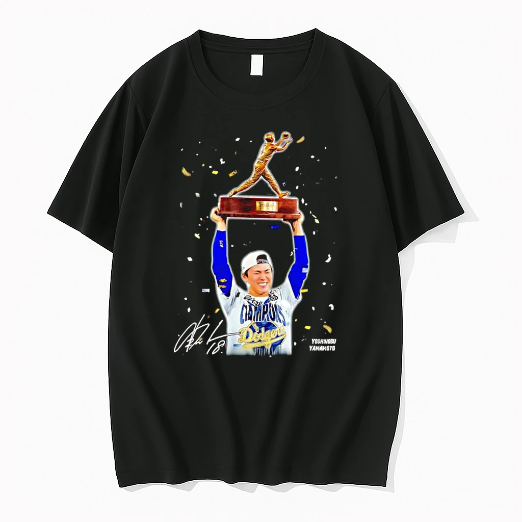 Mvp Yoshinobu Yamamoto Dodgers Signature Shirts