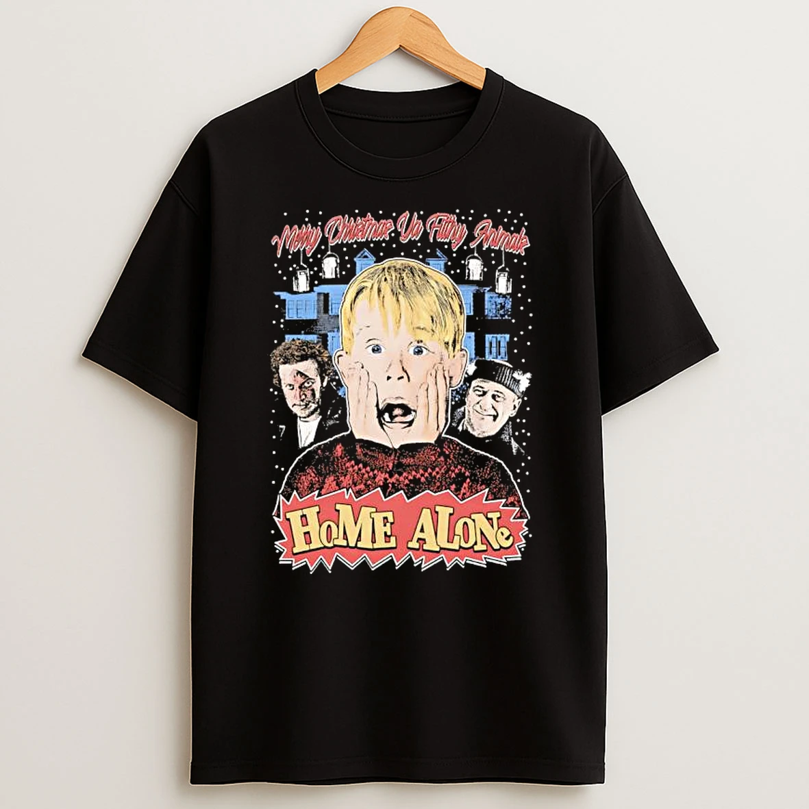 Macaulay Culkin Merry Christmas Ya Filthy Animals Home Alone Shirts