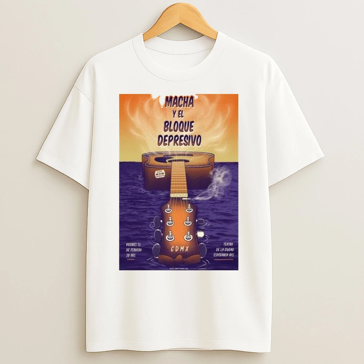 Macha Y El Bloque Depresivo Feb 13 2026 Mexico Circle White T Shirts