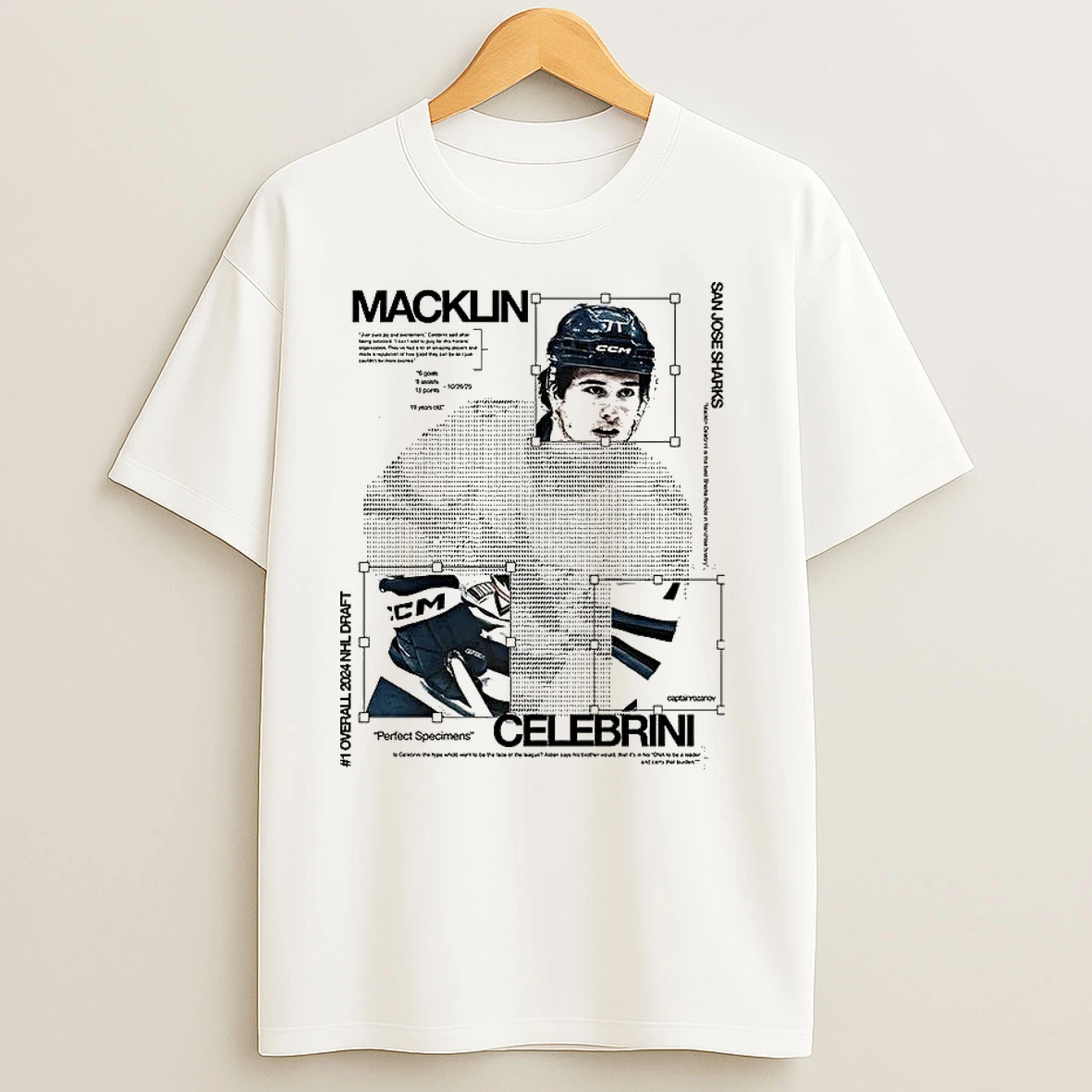 Macklin Celebrini San Jose Sharks Nhl Perfect Specimens T Shirts
