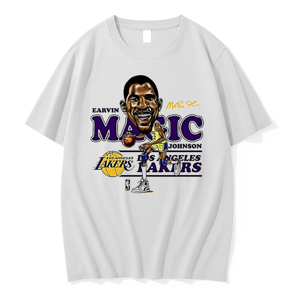 Magic Johnson Johnson Los Angeles Lakers Vintage Signature Shirts