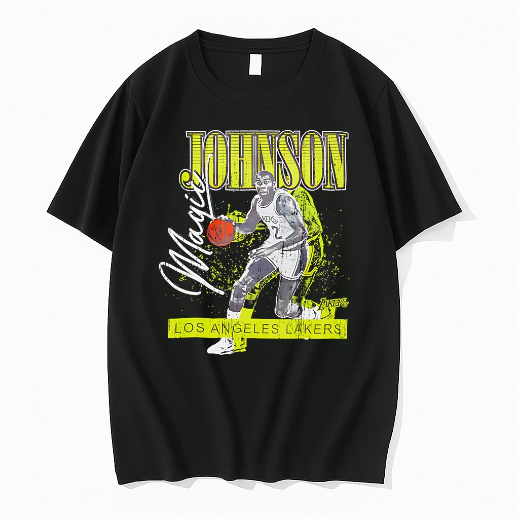 Magic Johnson Los Angeles Lakers Mitchell And Ness Neon Pop Shirts