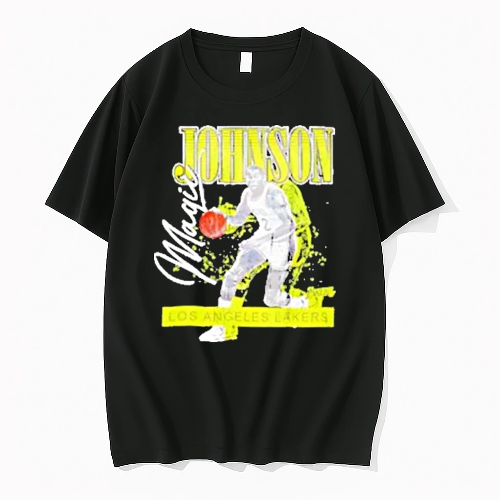 Magic Johnson Los Angeles Lakers Mitchell Ness Neon Pop Signature Shirts