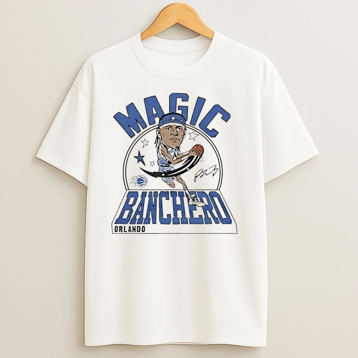 Magic Paolo Banchero Orlando Magic Signature Caricature T Shirts