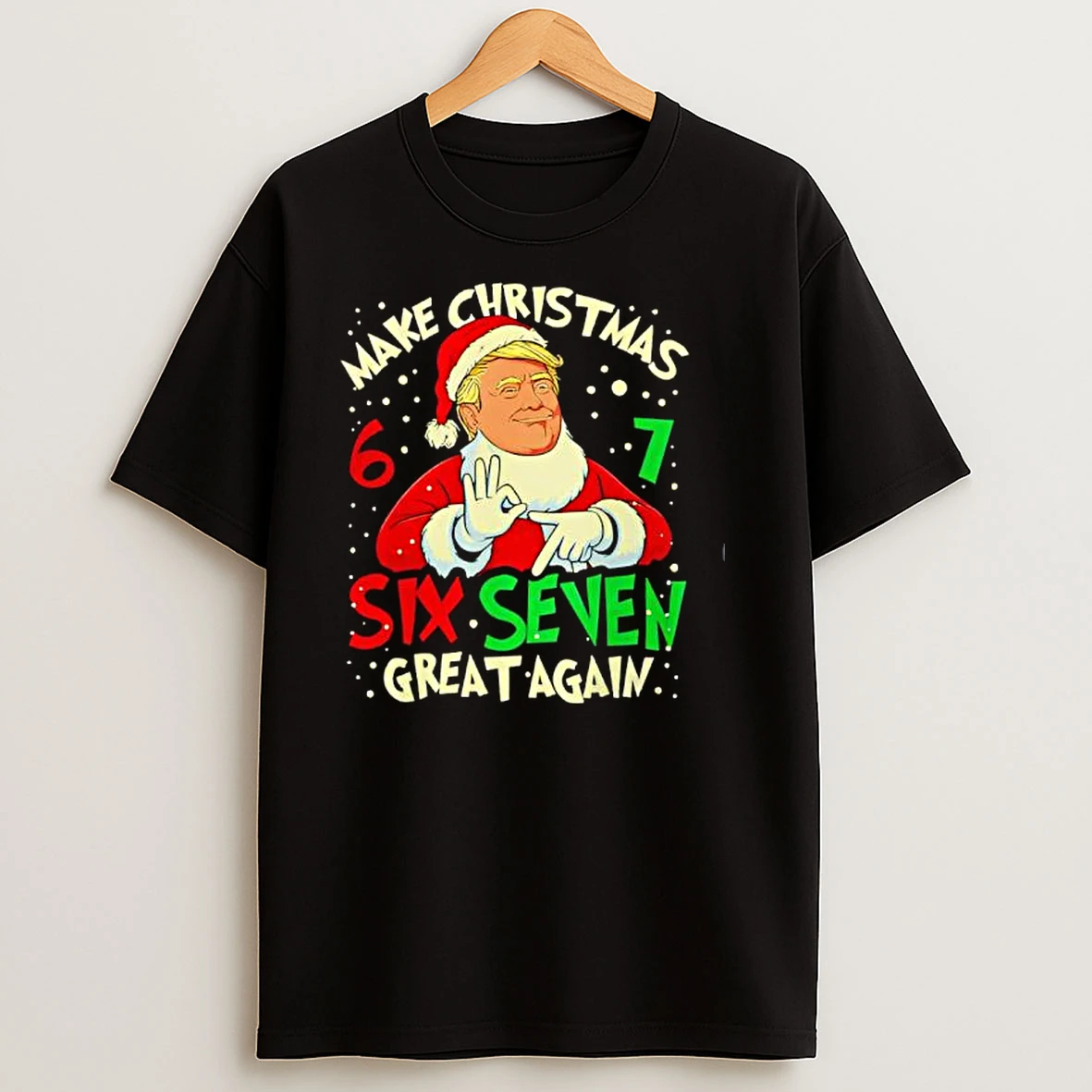 Make Christmas 67 Great Again Santa Trump Pajamas Xmas Ugly T Shirts