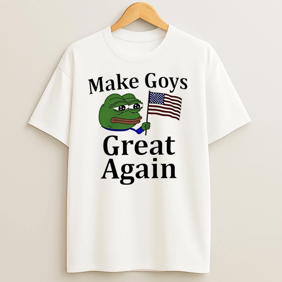 Make Goys Great Again Pepe The Frog American Flag T Shirts