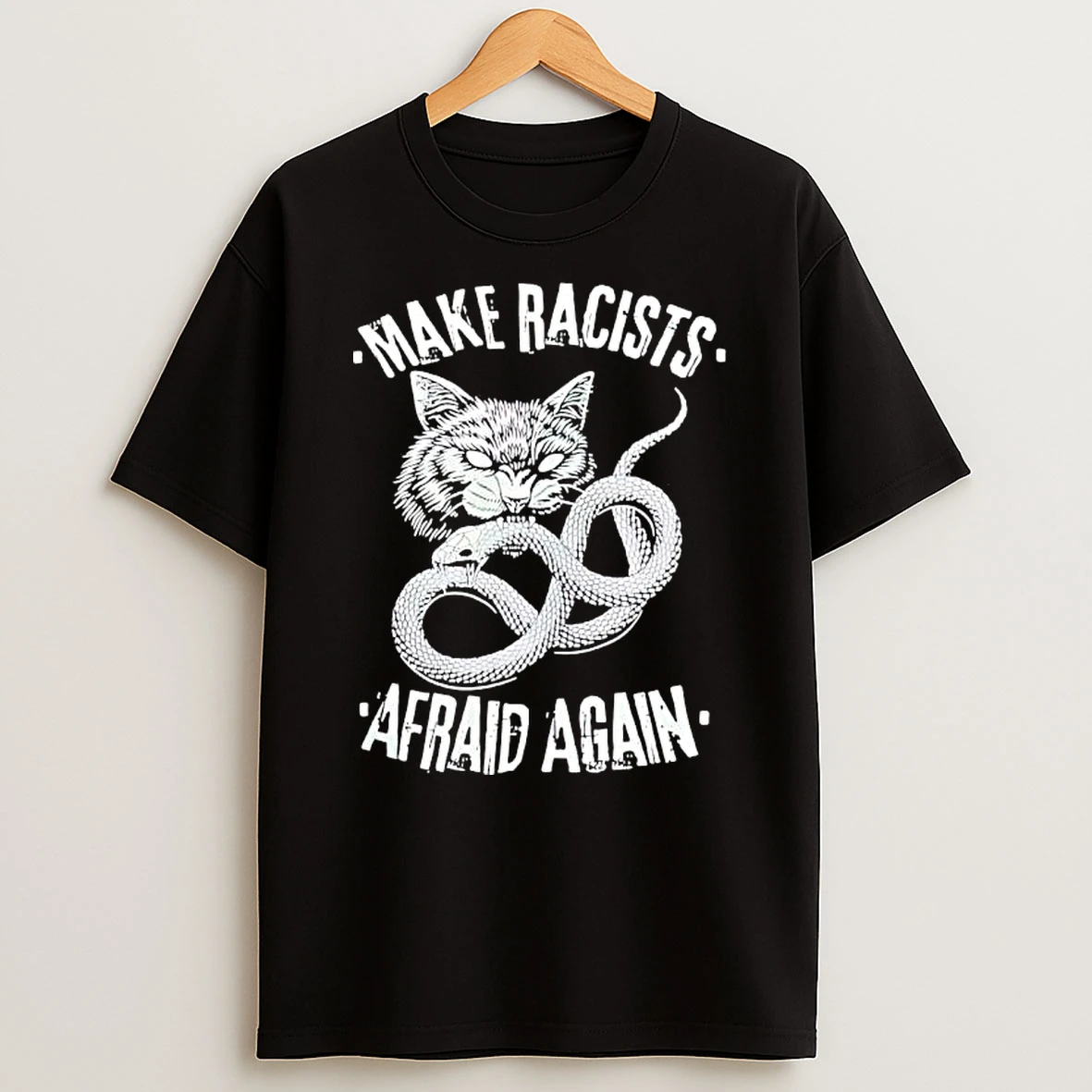 Make Racists Afraid Again Cat And Snake Shirts