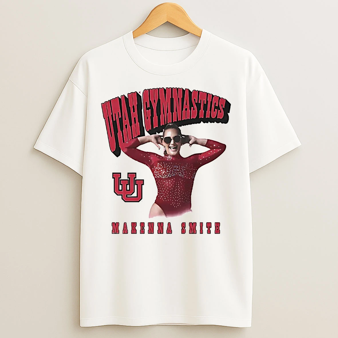 Makenna Smith Portrait Sunglasses Utah Gymnastics T Shirts