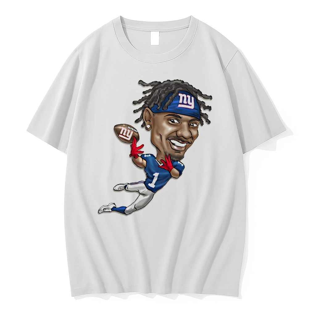 Malik Nabers New York Giants Caricature Shirts