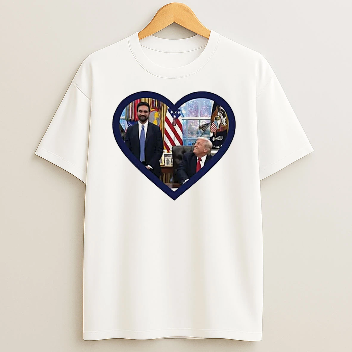 Mamdani Trump Love Heart Shirts