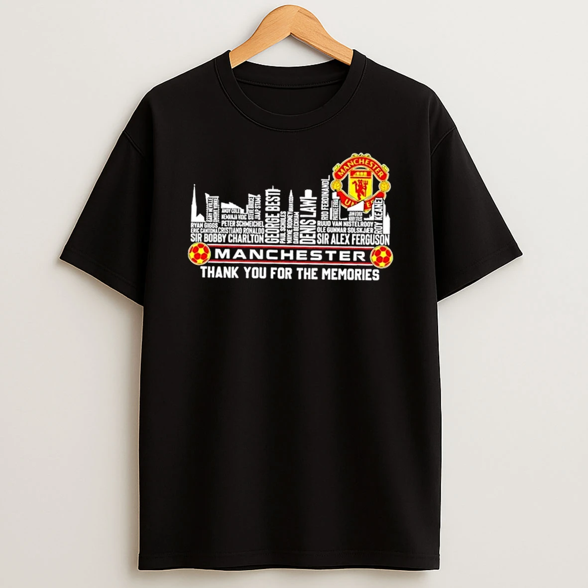 Manchester United Football All Names City Thank You For The Memories Skyline Shirts