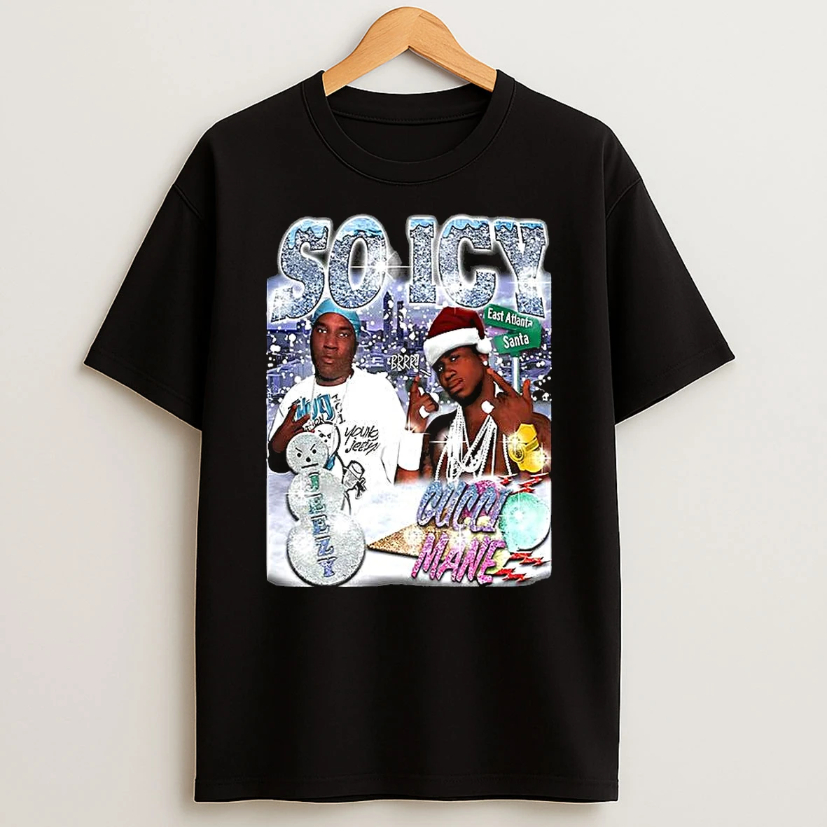 Mane So Icy Diamond Snowman Christmas Shirts