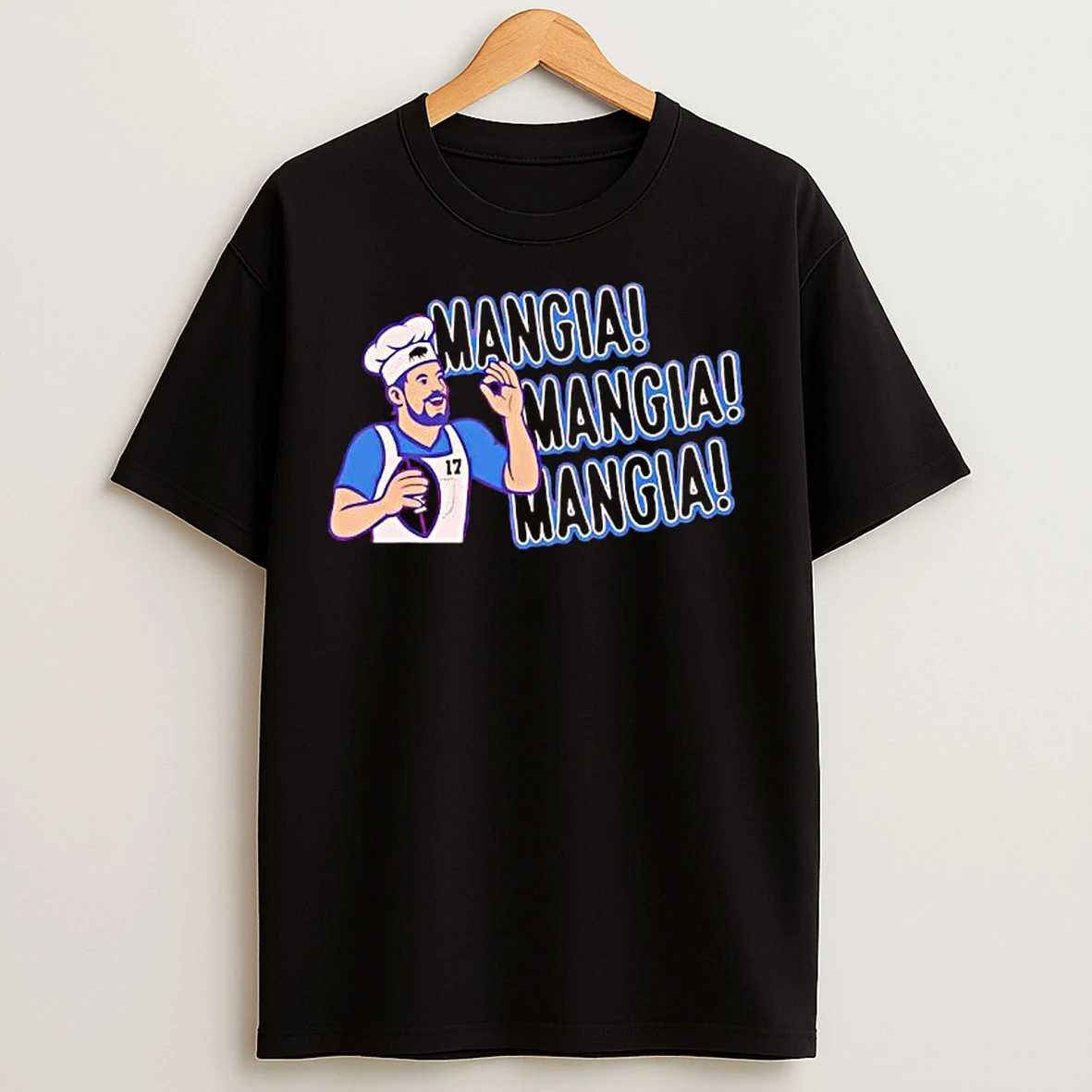 Mangia Mangia Mangia Number 17 Player Buffalo T Shirts