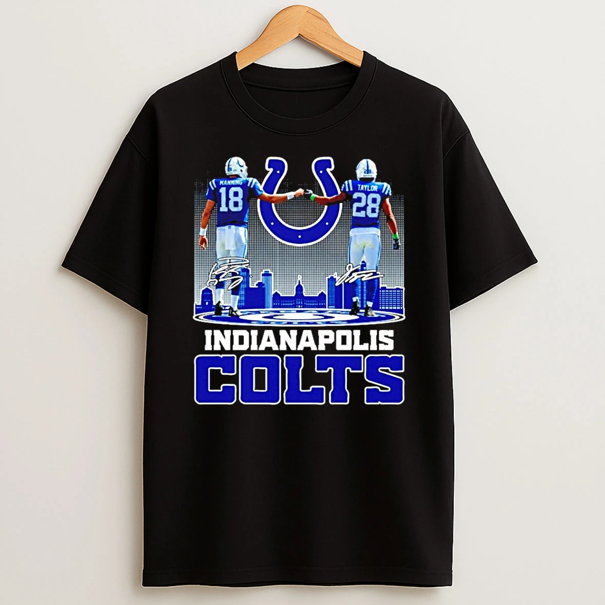 Manning And Taylor Indianapolis Colts 2025 City Skyline Shirts