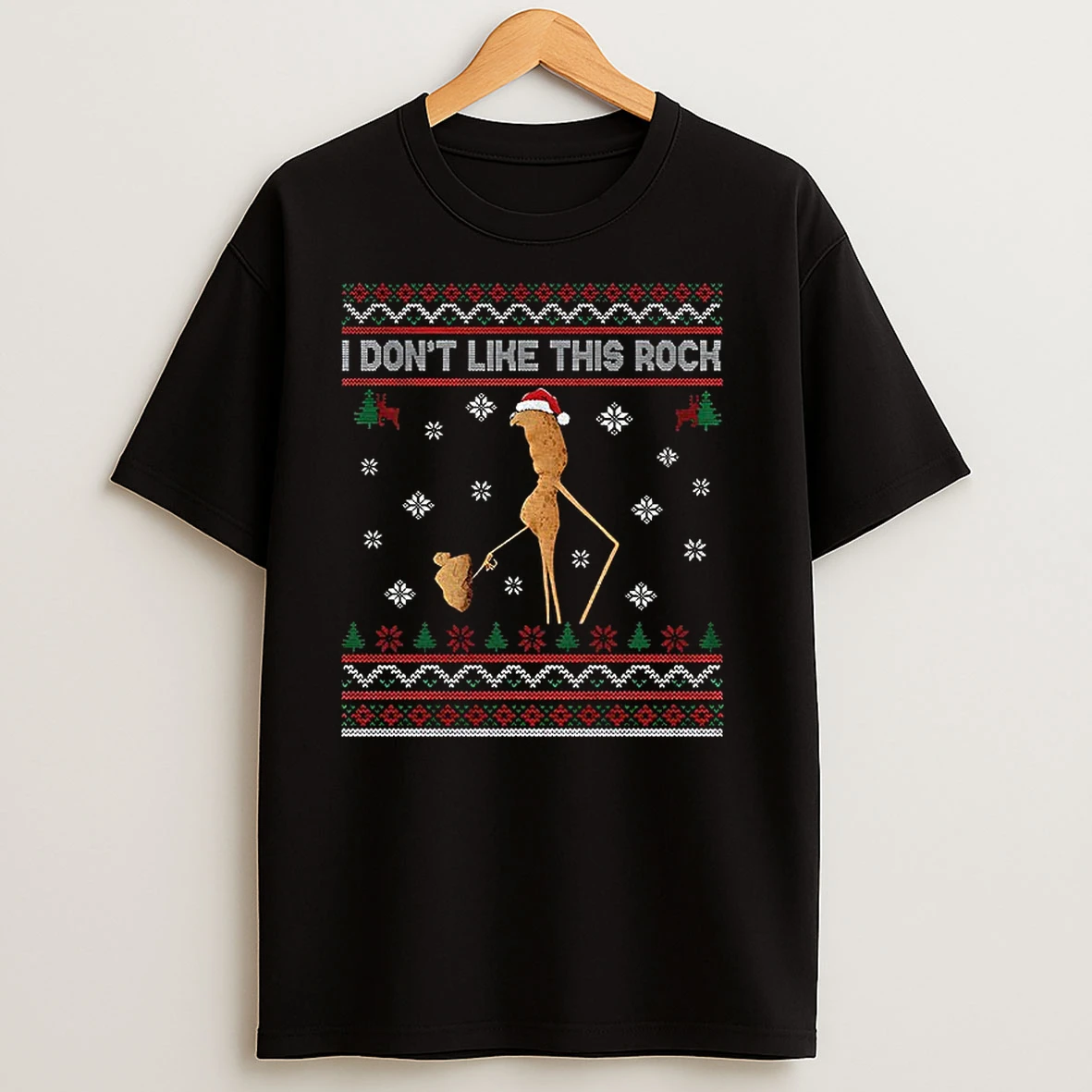 Marcus The Worm Xmas I Dont Like This Rock Ugly T Shirts
