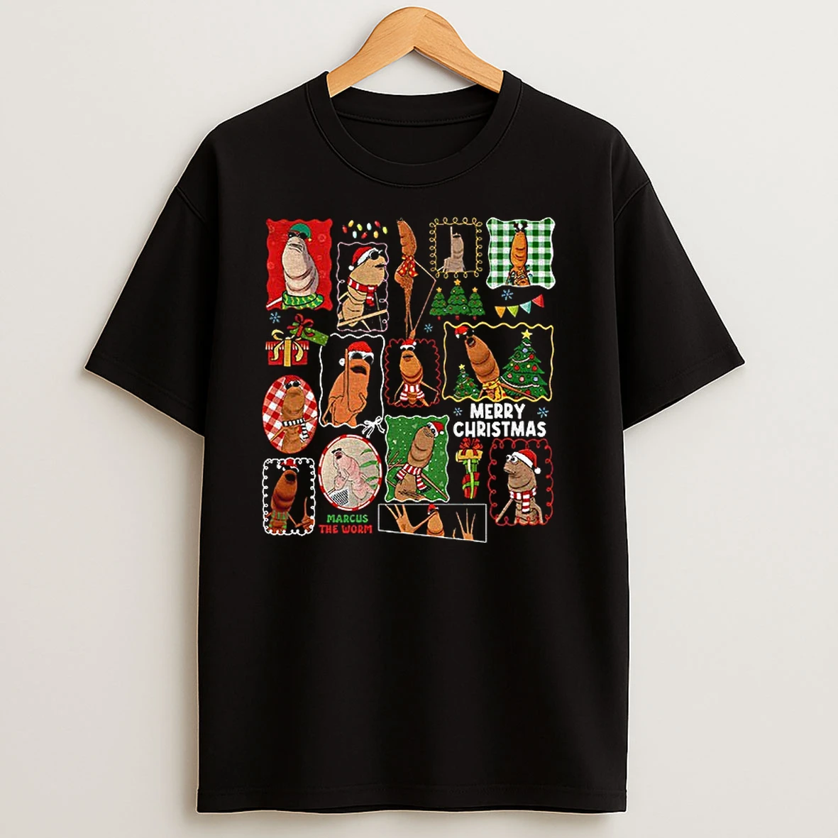 Marcus The Worm Xmas I Dont Like This Rock Christmas T Shirts