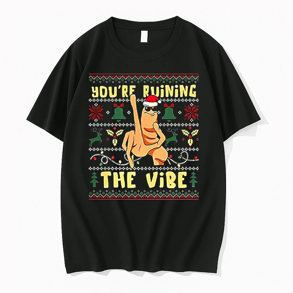 Marcus The Worm Youre Ruining The Vibe Ugly Christmas Shirts