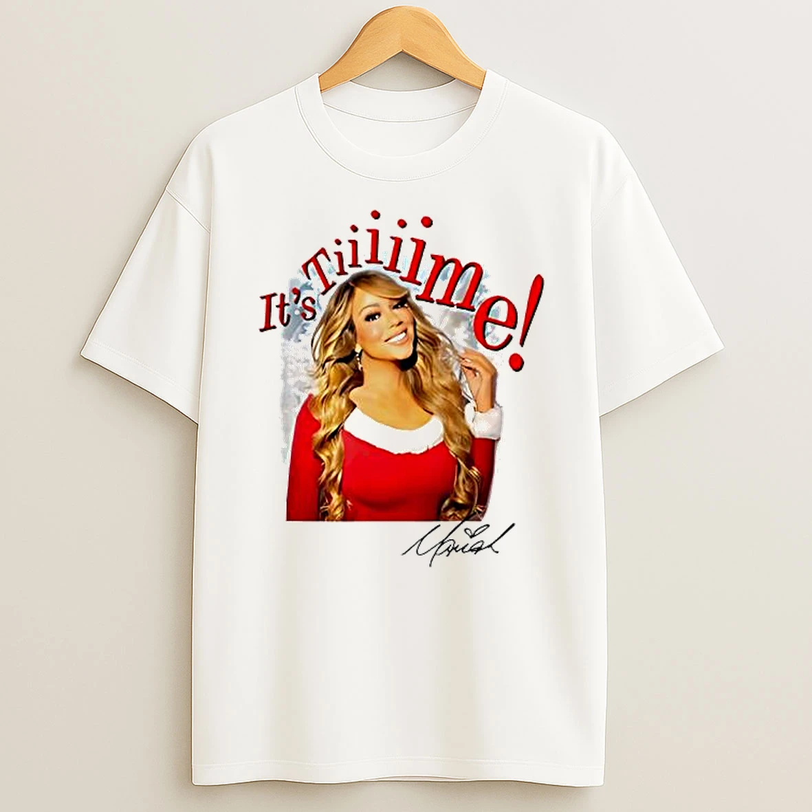 Mariah Carey Xmas 2025 Its Time Signature Shirts