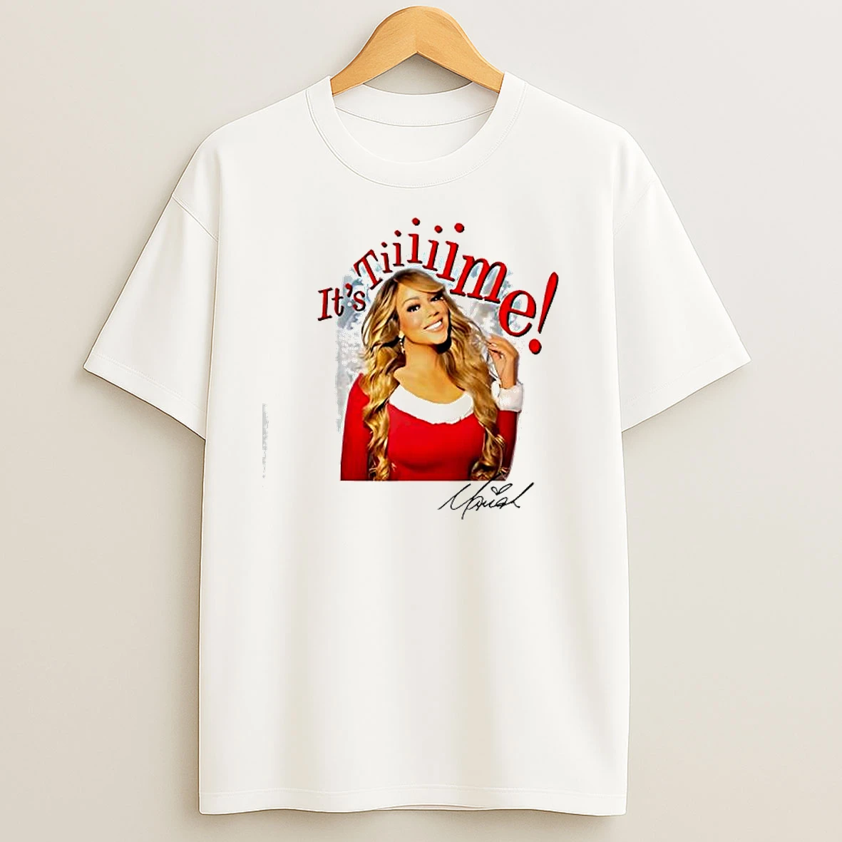 Mariah Carey Xmas 2025 Its Time Signature T Shirts