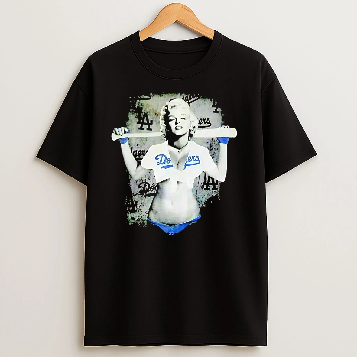 Marilyn Monroe Los Angeles Dodgers T Shirts