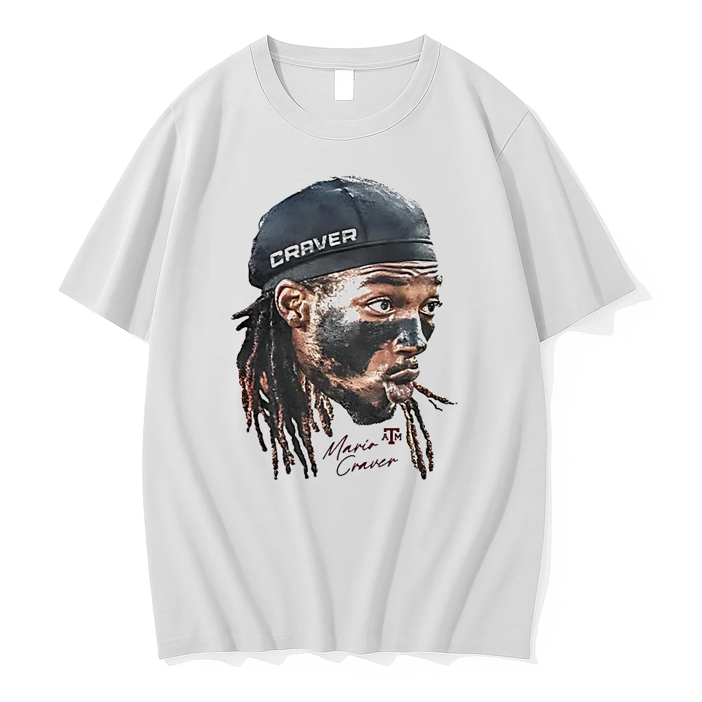 Mario Craver Big Face Texas Am Aggies Shirts