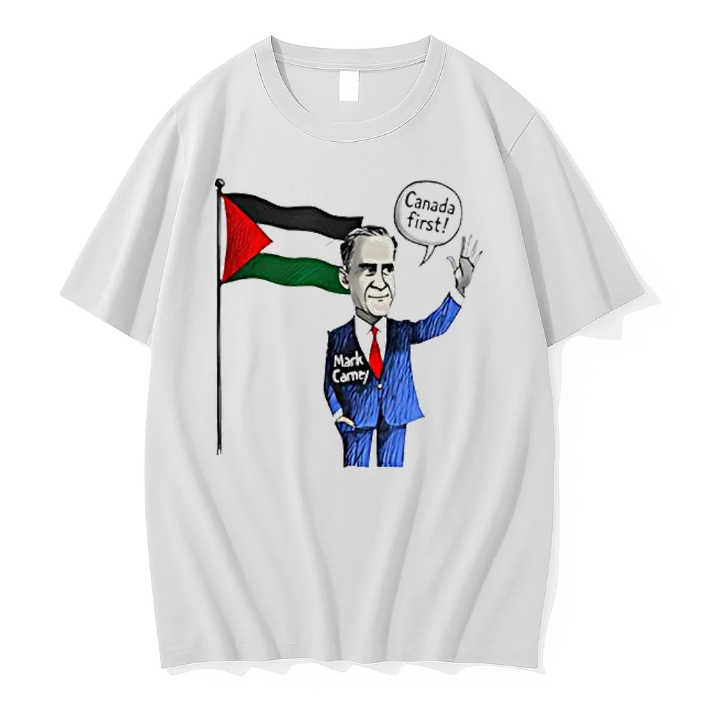 Mark Carney Palestine Canada First Flag Shirts