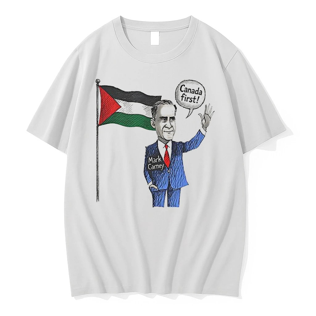 Mark Carney Palestine Canada First Sarcastic Shirts