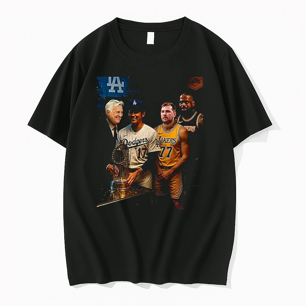 Mark Walter Lebron James Luka Doncic And Shohei Ohtani World Series Champions Shirts