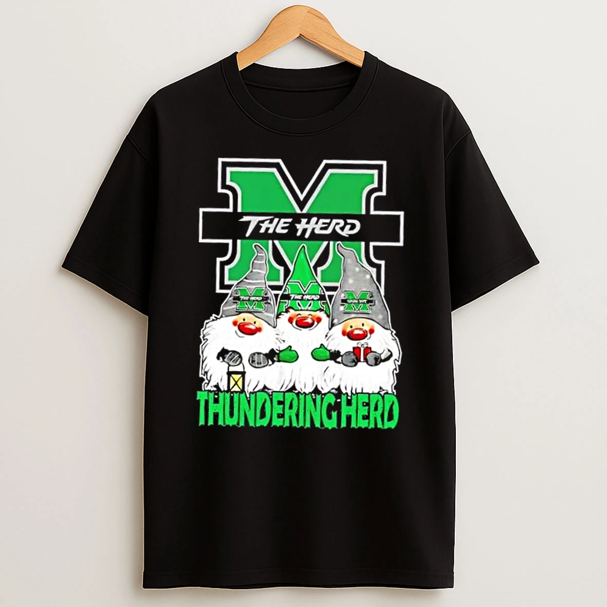 Marshall Thundering Herd X Gnomes Xmas Christmas Shirts