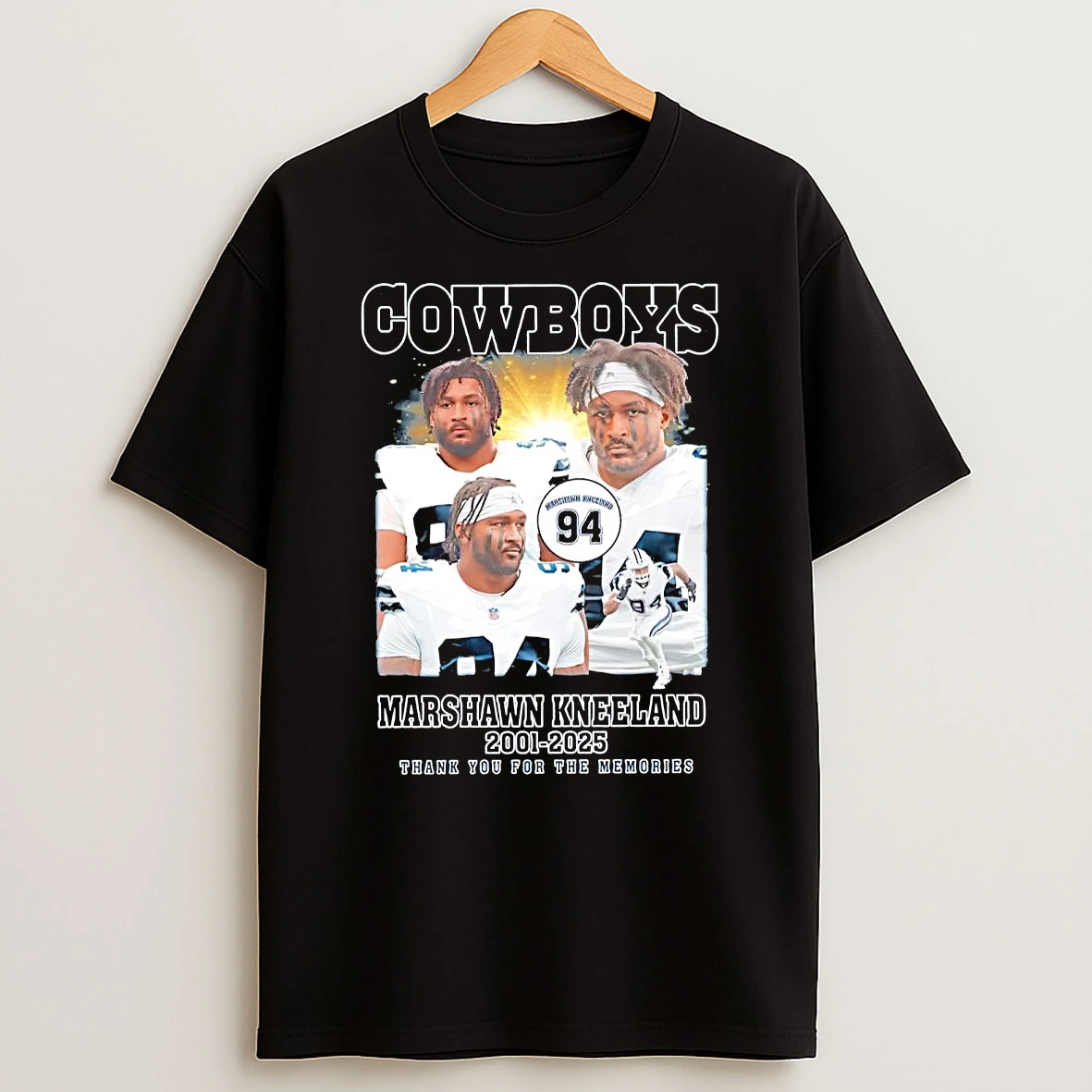 Marshawn Kneeland 2001 2025 Dallas Cowboys Thank You For The Memories Shirts