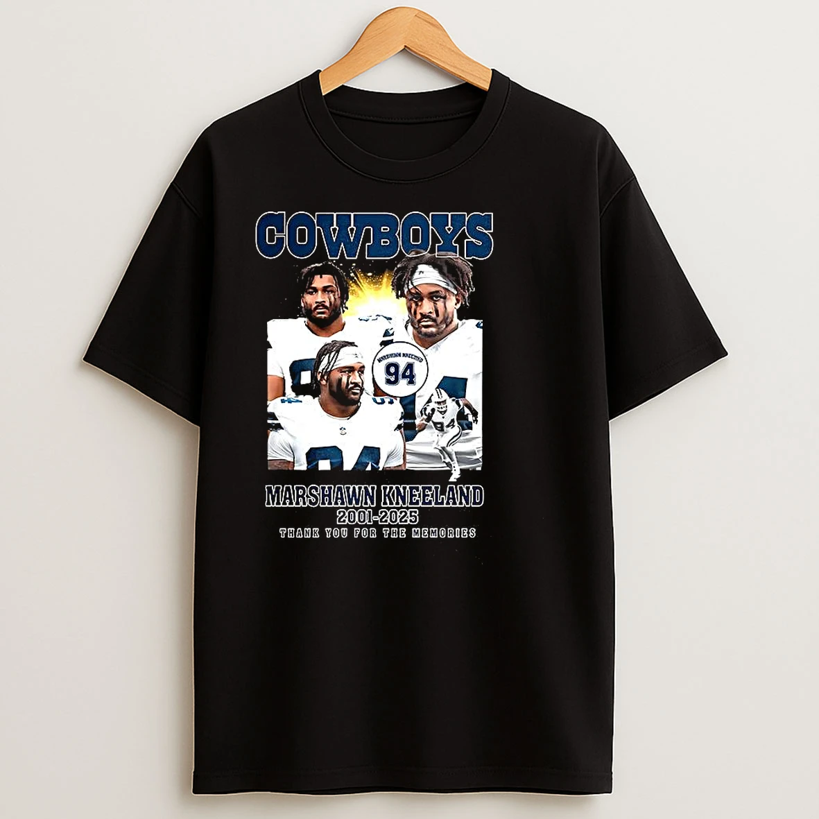Marshawn Kneeland Dallas Cowboys Number 94 2001 2025 Thank You For The Memories T Shirts