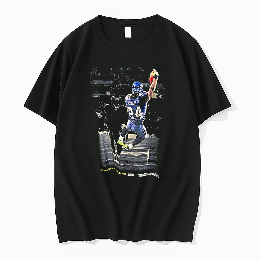 Marshawn Lynch 24 The Beast Quake Run Shirts
