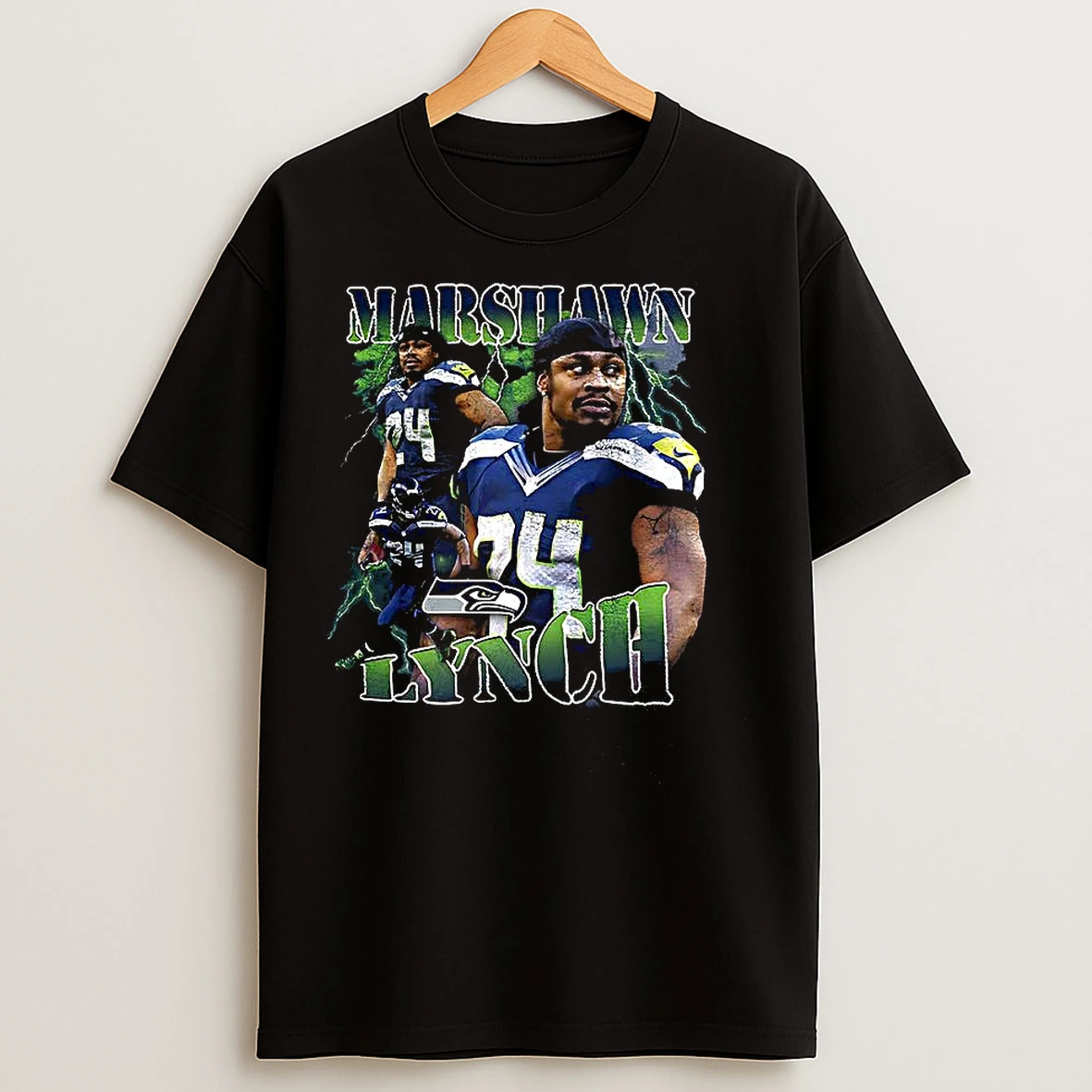 Marshawn Lynch Seahawks Legendary Graphic T Shirts