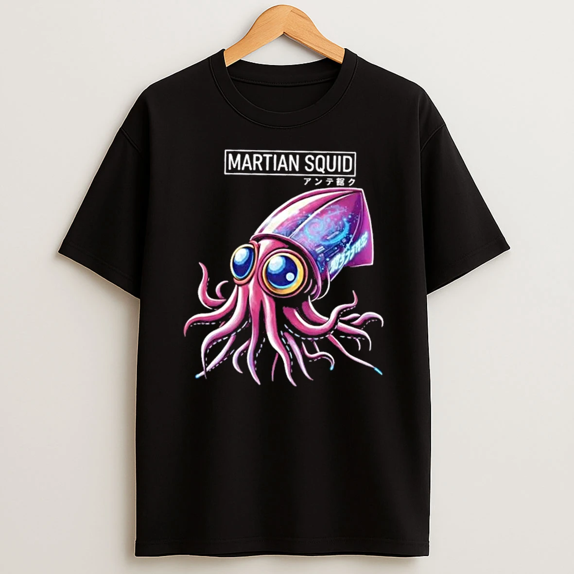 Martian Squid Cyberpunk Alien Sci Fi Shirts