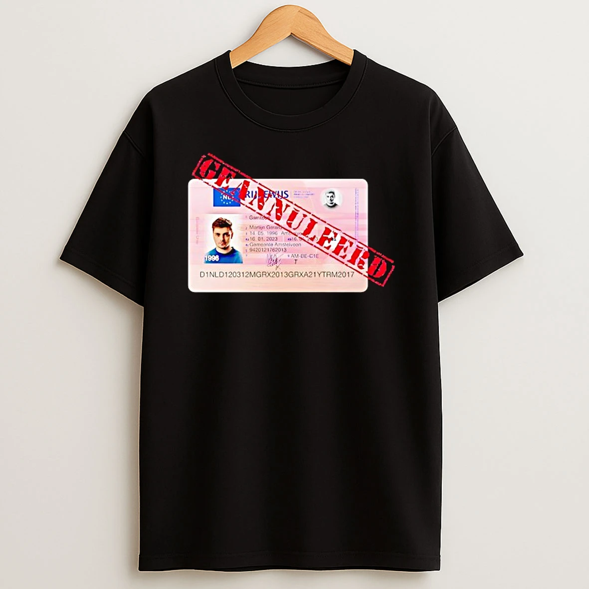 Martin Gerard 1996 License Card Shirts