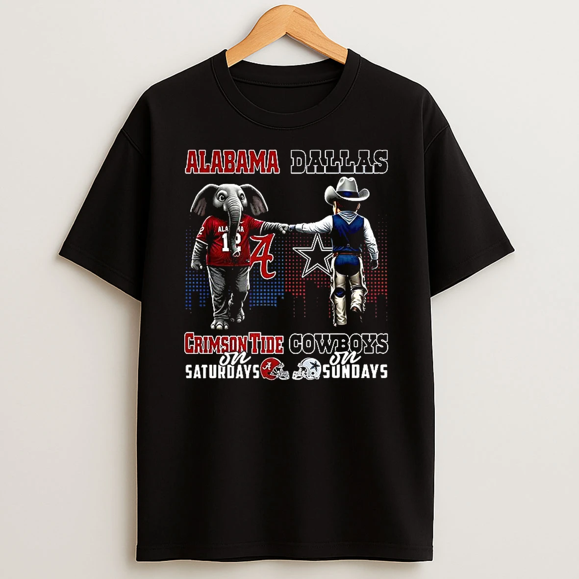 Mascot Alabama Crimson Tide On Saturdays And Dallas Cowboys And Sundays Shirts