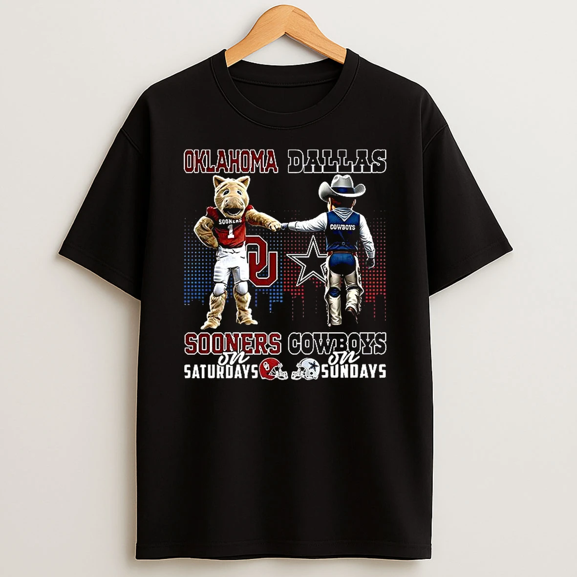 Mascot Oklahoma Sooners On Saturdays And Dallas Cowboys And Sundays Shirts