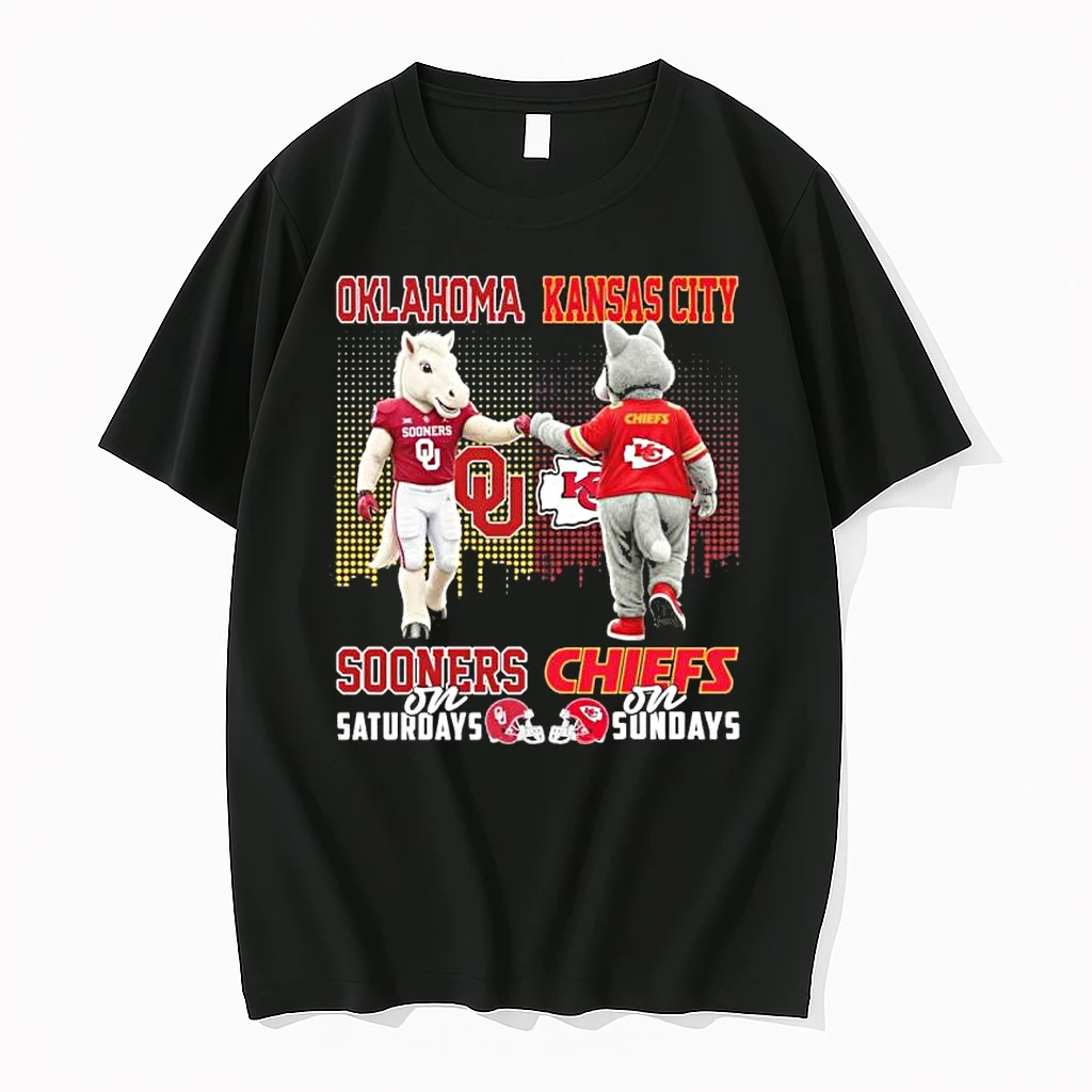 Mascots Oklahoma Sooners On Saturday And Chiefs On Sundays Shirts