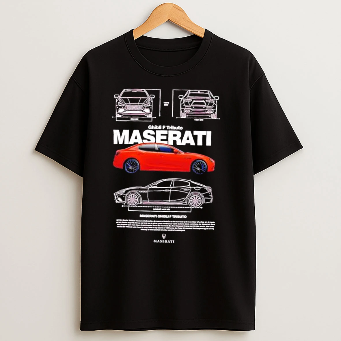 Maserati Ghibli F Tributo Luxury Car T Shirts