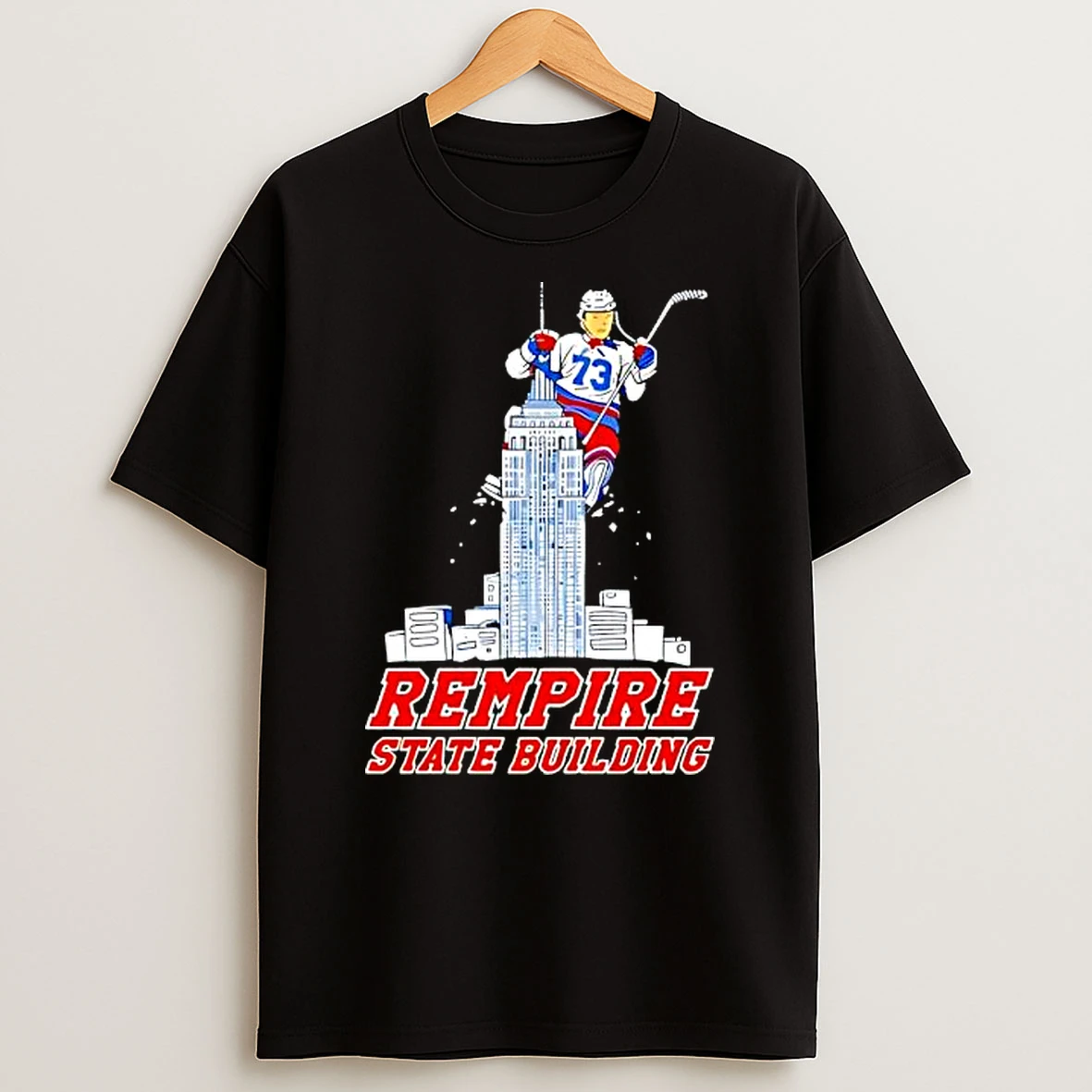 Matt Rempe 73 Empire State Building New York Rangers Shirts