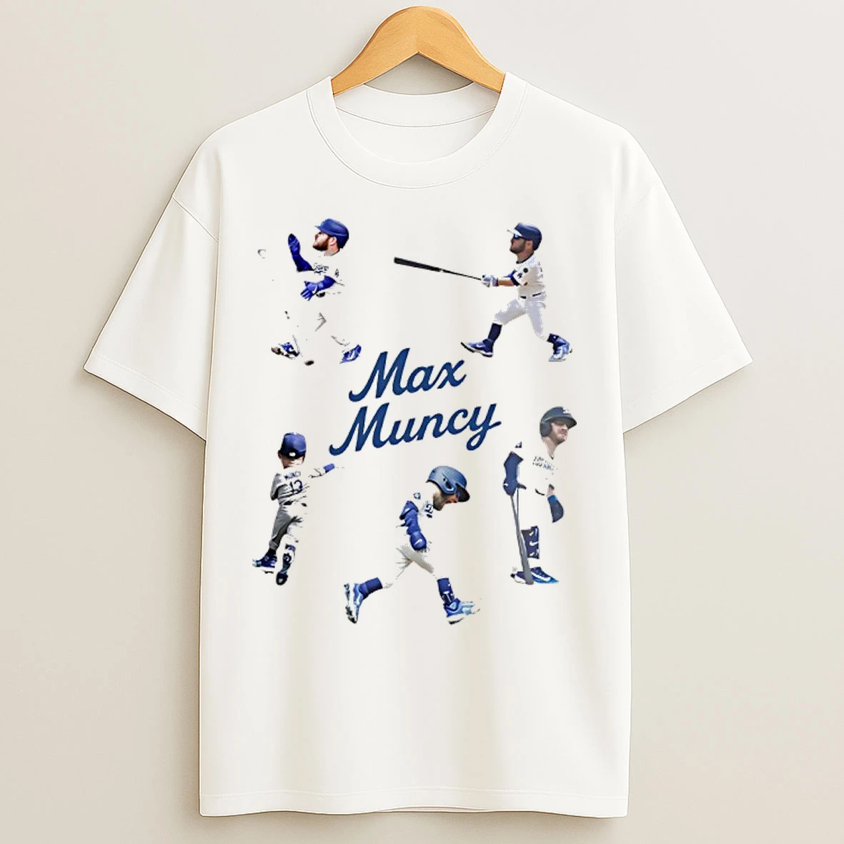 Max Muncy Los Angeles Dodgers Player Natural Moment T Shirts