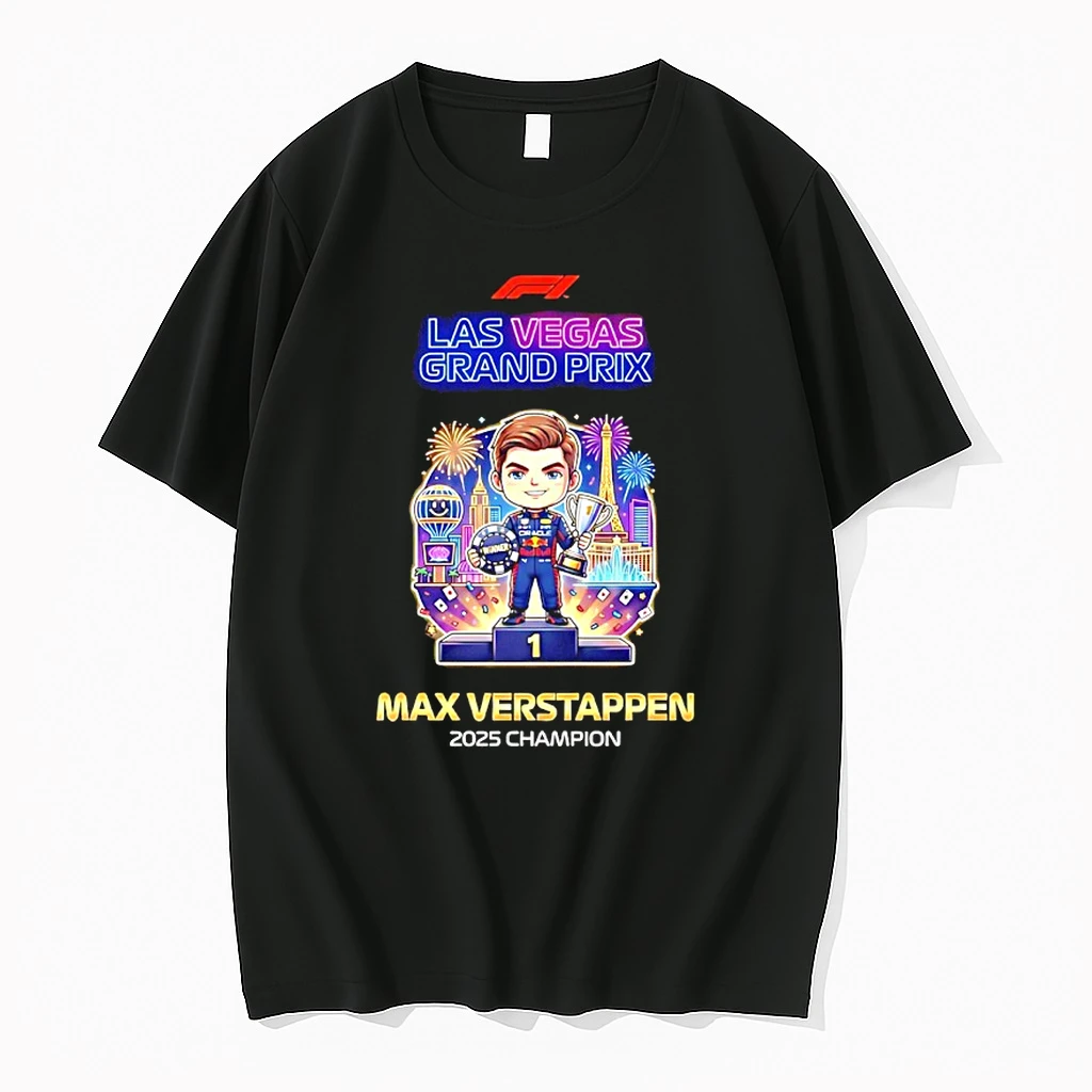 Max Verstappen Las Vegas Grand Prix 2025 Champions Red Bull Racing Winner Shirts