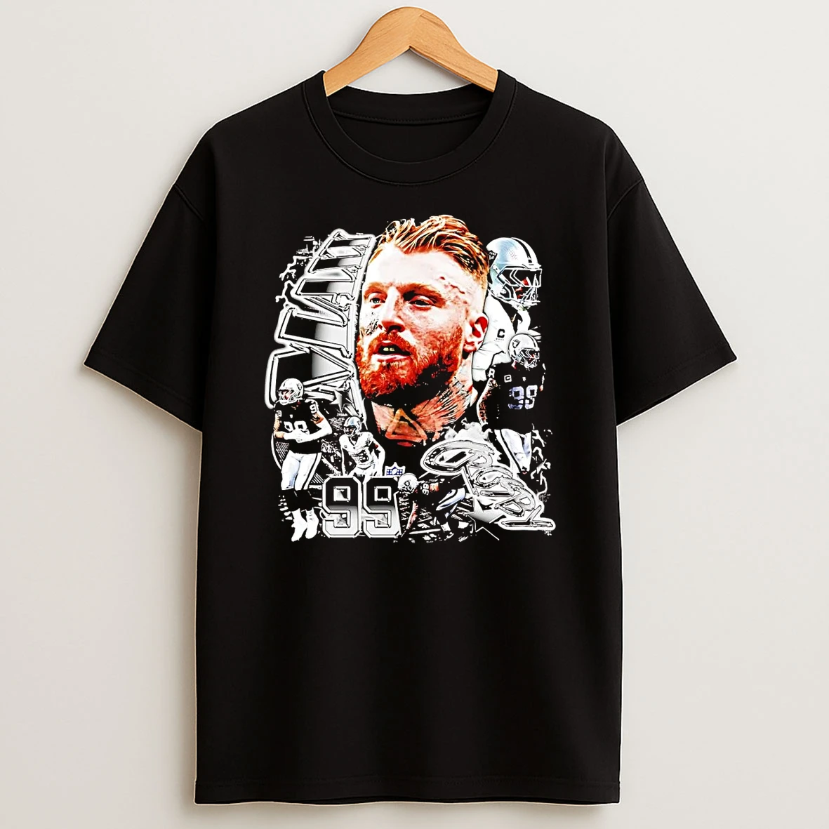 Maxx Crosby Big Face Picture Collage Las Vegas Raiders Shirts