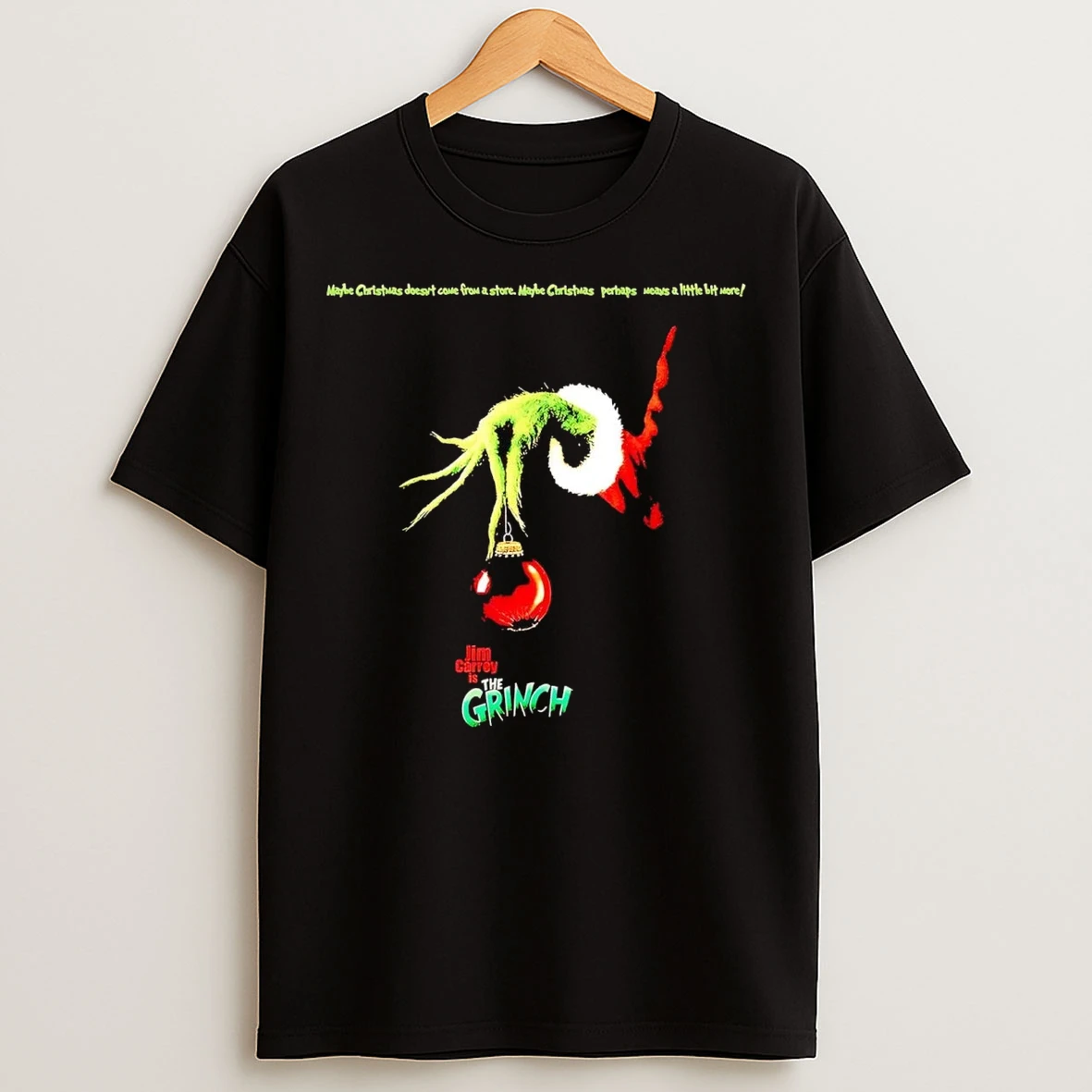 Maybe Christmas Doesnt Come From A Store Christmas 2 Sided T Shirts